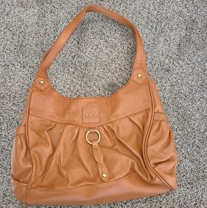 Roma Leather Concealment purse, Nutmeg color